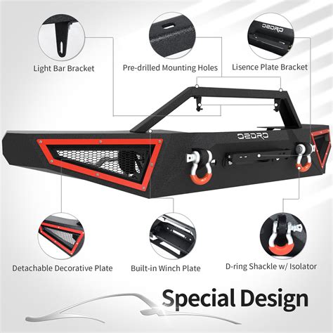 OEDRO Offroad Steel Front Bumper for 2021 2022 2023 | Ubuy India