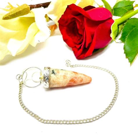 Buy Genuine Sunstone Pendulum | Dowser online - Talk to Crystals