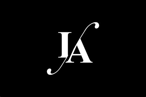 IA Monogram Logo Design By Vectorseller | TheHungryJPEG.com