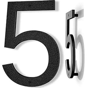 IVERRA 10 Inch Black House Numbers for Outside, Large Floating Home ...