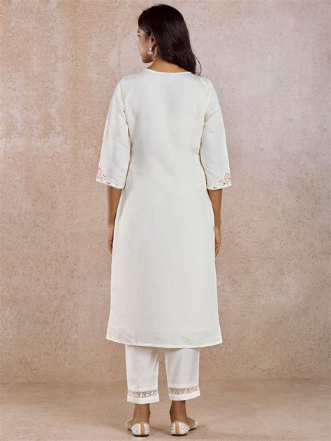 Off White Printed Kurta Set – Imara