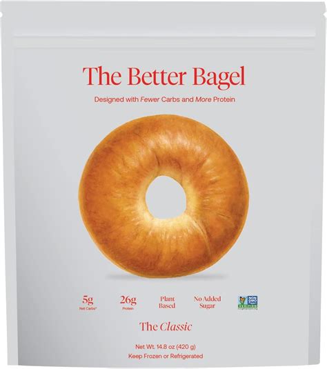 Amazon.com: BetterBrand The Better Bagel, Low Carb, High Protein, No Added Sugar (Classic, Pack ...