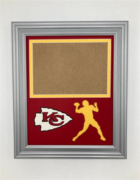 Kansas City Chiefs Silhouette Photo Frame - Etsy India