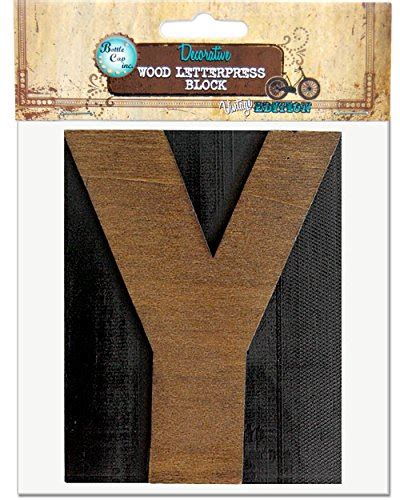Decorative Wood Letterpress Blocks Vintage Edition-Letter Y : Amazon.in ...
