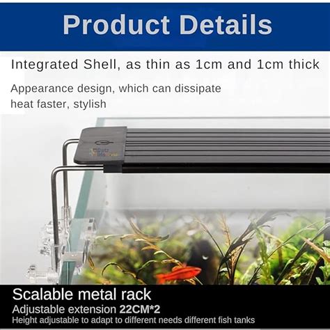 Petzlifeworld WRGB Ultra Slim 9 Color Modes Submersible Aquarium Plant ...