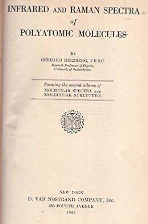 Buy Infrared and Raman Spectra of Polyatomic Molecules (v. 2 ...