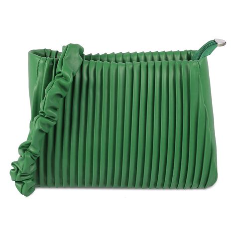 Buy Mochi Solid Green Casual Sling & Cross Bag Online