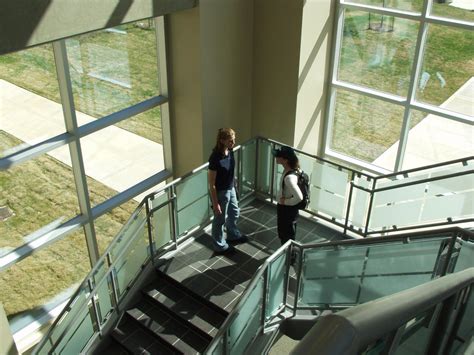 [Stairway at Gateway Center, overhead view] - UNT Digital Library