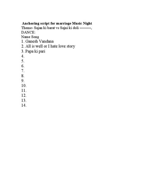 Image result for Anchoring Script for Wedding