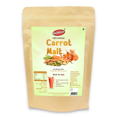 Carrot Malt Powder | Homemade | Order Online - Aathirai – Aathirai ...