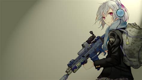 Anime Girls With Gun HD Wallpapers - Wallpaper Cave