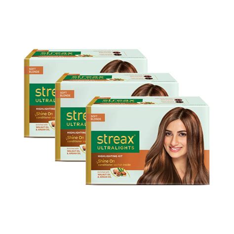 Streax Ultralights Hair Color Highlighting Kit for Women & Men, 60ml ...