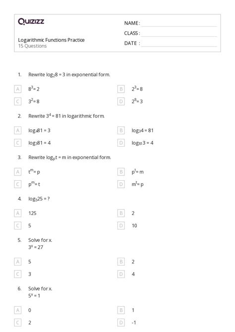 Functions and Inverse Functions Grade 12 Part 4 Logarithmic Function 的图像结果