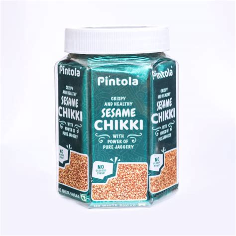 Pintola Sesame Chikki Jar | Pack of 13 pcs | 100% Natural | Sesame Bar ...