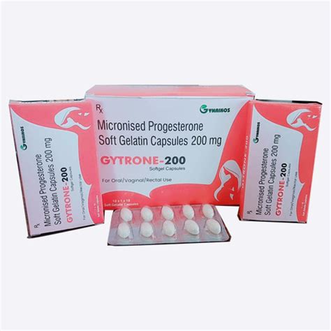 GYTRONE-200 Softgel Capsules Kriti Lifesciences