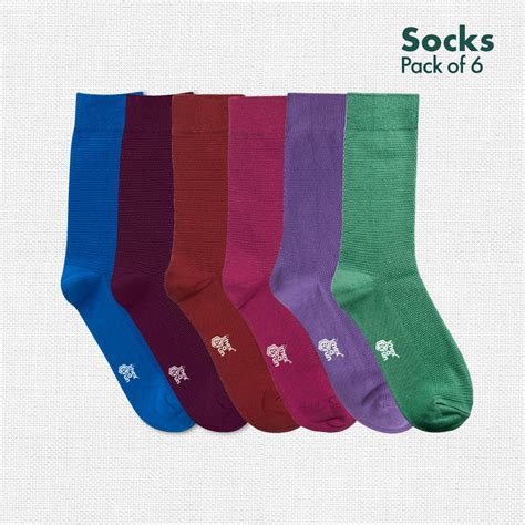 Buy 100% organic cotton unisex crew length socks online in India – hexafun