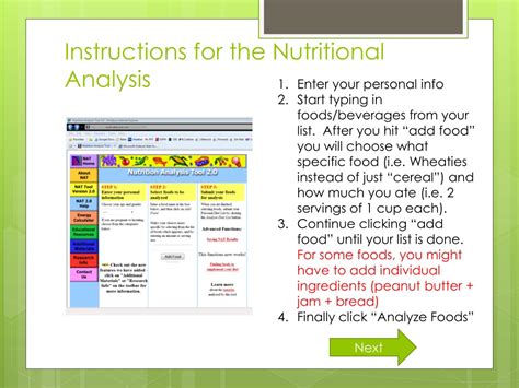 Image result for Tutorial Video for Nutritional Information