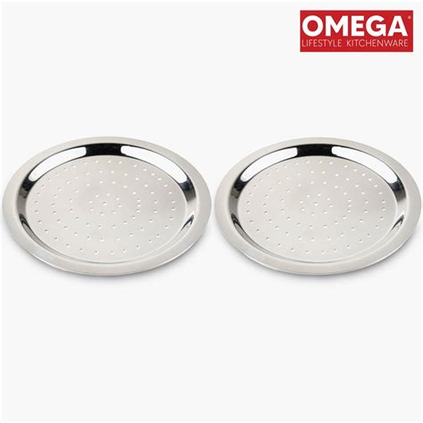 Buy OMEGA Set of 2 Stainless Steel Multipurpose Tope Lid from Omega at ...