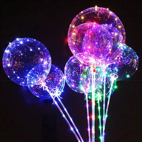 20-inch diy luminous transparent wave ball birthday wedding decoration ...