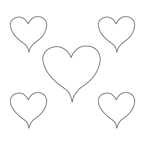 Printable Heart Shape Pattern 的图像结果