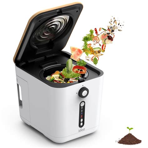 iDOO Electric Kitchen Waste Composter, Automatic Smart Compost Bin with ...