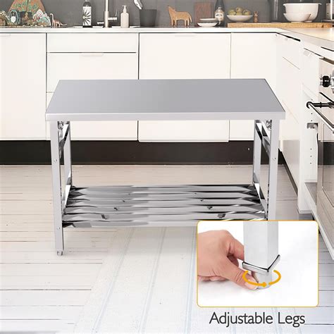 Danolapsi Stainless Steel Work Table 48x24 Inch,Folding India | Ubuy