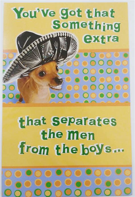 Buy Mexican Chihuahua Dog Funny Birthday Greeting Card For Him ...