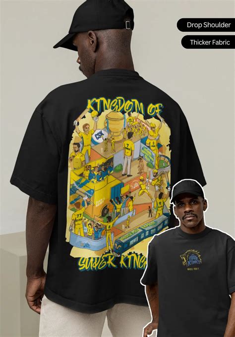 Kingdom of Super Kings - CSK Legacy Oversized T-Shirt – Fanatic Fox