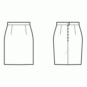 Skirt #1319200 - Made to Measure Sewing Pattern by Sewist CAD Online ...