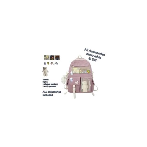 Kawaii Backpack with Kawaii Pin and Accessories Cute | Ubuy India