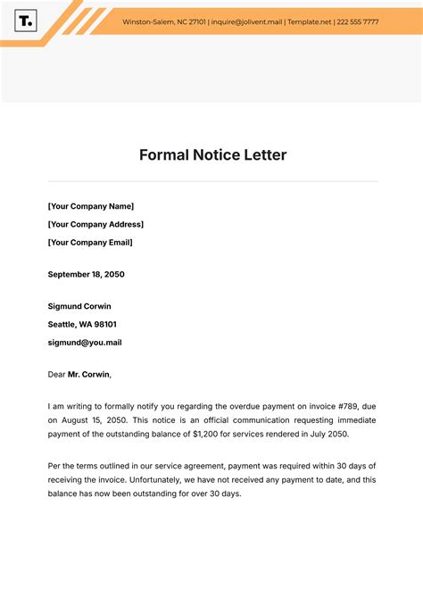 Image result for Formal Letter Examples