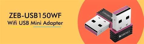 ZEBRONICS Zeb- USB150WF Mini 150Mbps WiFi Adapter Supports Advanced ...