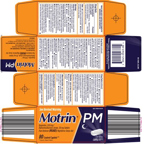 DailyMed - MOTRIN PM- ibuprofen and diphenhydramine citrate tablet, coated