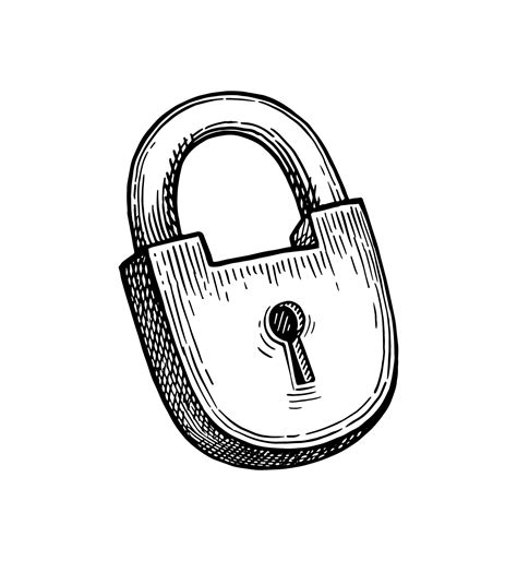 Padlock Drawing Images at Ann Burkett blog
