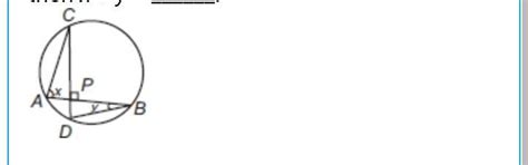 In the given figure, if chords AB and CD of the circle intersect each ...