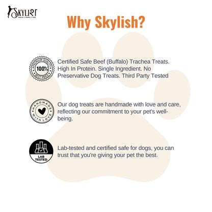 Buy Skylish Healthy Boneless Buff Trachea Chews for dogs