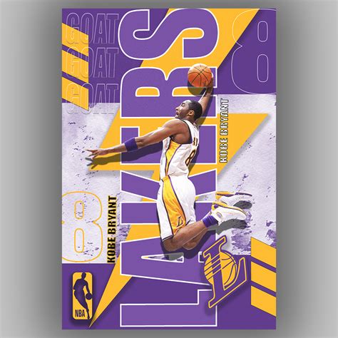 Kobe Bryant Poster | For Basketball Lovers | Home & Living Canvas ...