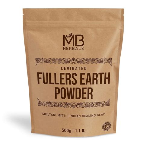 Buy MB Herbals Fullers Earth Powder 500 Gram | 1 lb Plus | > One Pound ...
