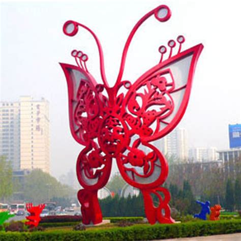不锈钢户外蝴蝶雕塑 - 深圳市欧卡德玻璃钢装饰工程有限公司