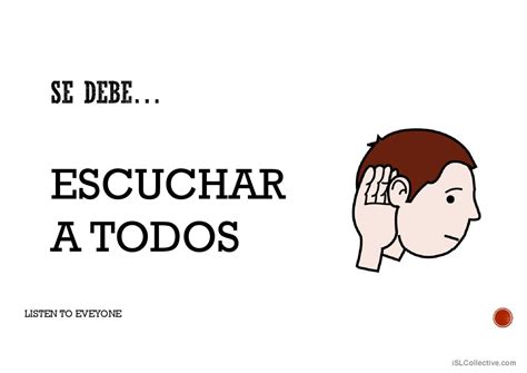 reglas para clase de espanol: English ESL powerpoints