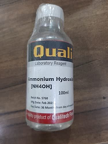 Microtroniks QUALI-TECH 99% Pure Ammonium Hydroxide Solution (NH4OH ...