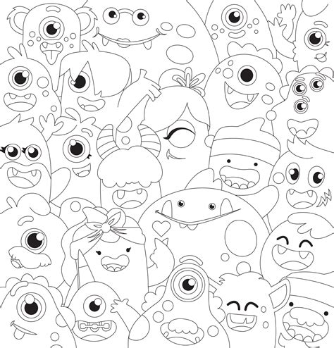 Image result for ClassDojo Monster Coloring Pages