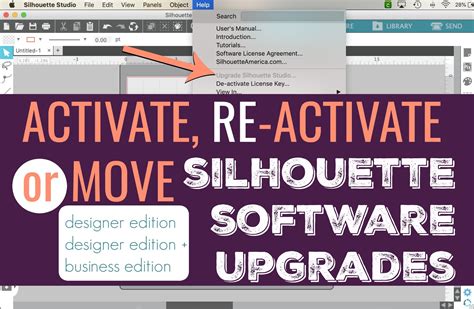 Activating (or Re-Activating) Silhouette Studio Designer Edition (DE+ ...