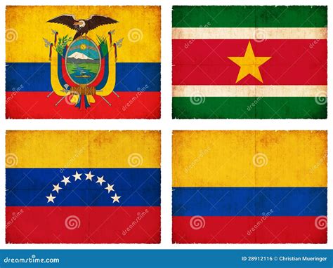 Set of Flags from South America #3 Stock Illustration - Illustration of ...