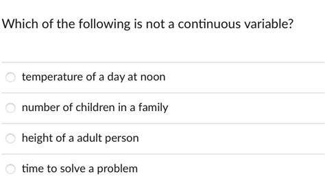 Image result for Non Continuous Variable