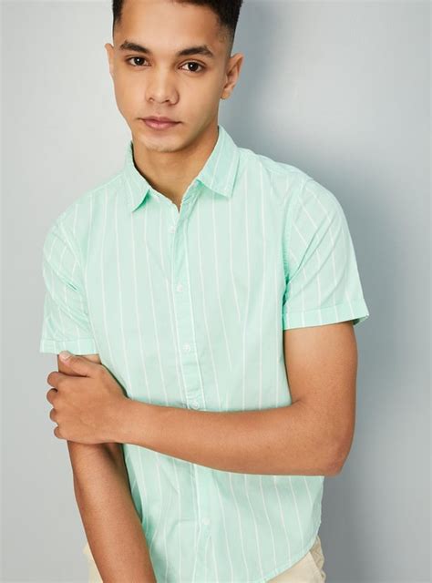 Buy Boys Striped Yarn Dyed Shirt Online at just Rs. 649.0 ...