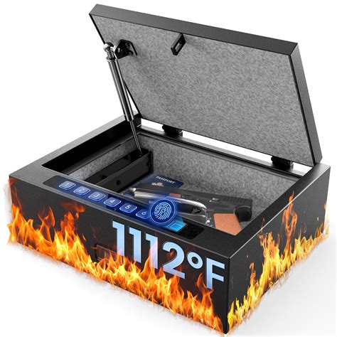 Amazon.com: Kornerbatl 16.5LB Fireproof Biometric Gun Safe for Handgun ...