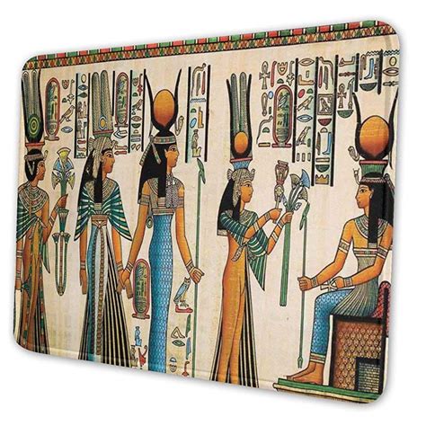 Small Raincoat Gaming Mouse Pad Egyptian Queen Primitive Isis Vintage ...