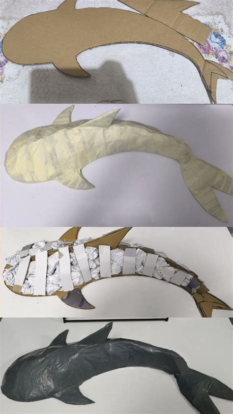cardboard sharks 🦈 in 2025 | Knutselen