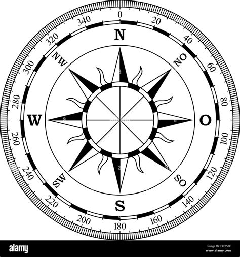Nautical Compass Rose Vector at Richard Armes blog